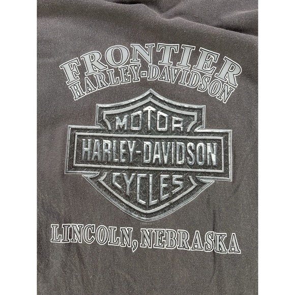 2006 Harley Davidson Long Sleeve T Shirt Camo Sleeves Gray Mens 3XL Biker - Picture 7 of 10